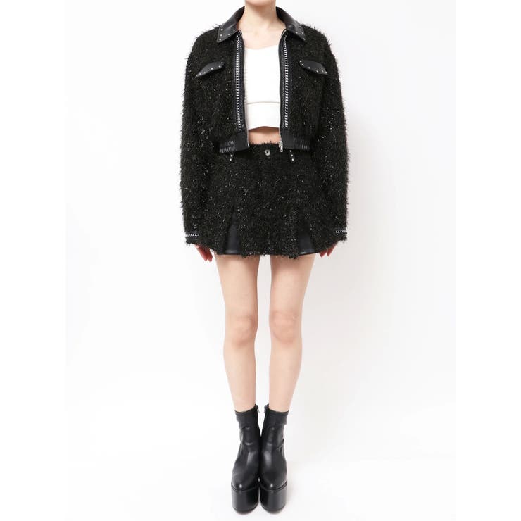 ラメツイードチェーンジャケット | GYDA | 詳細画像22 