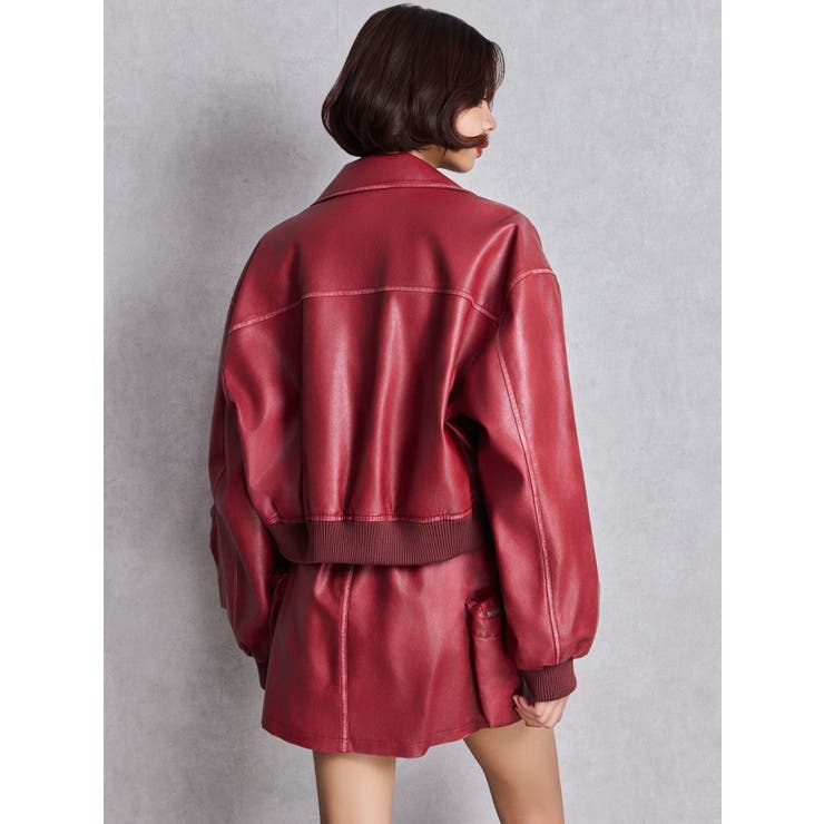 URBAN EDGEフェイクレザーユーティリティーブルゾン | GYDA | 詳細画像18 