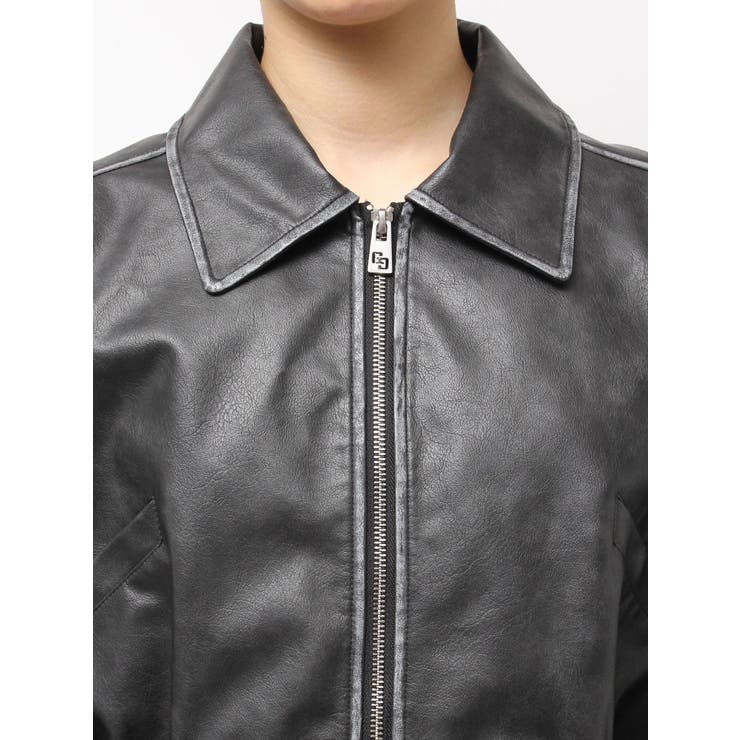 URBAN EDGEフェイクレザーユーティリティーブルゾン | GYDA | 詳細画像28 