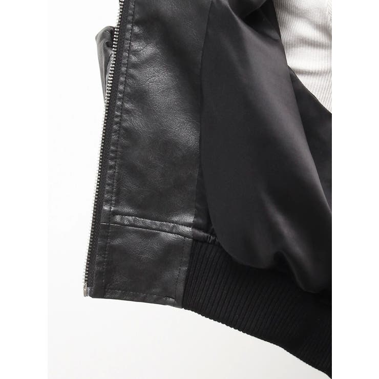 URBAN EDGEフェイクレザーユーティリティーブルゾン | GYDA | 詳細画像32 