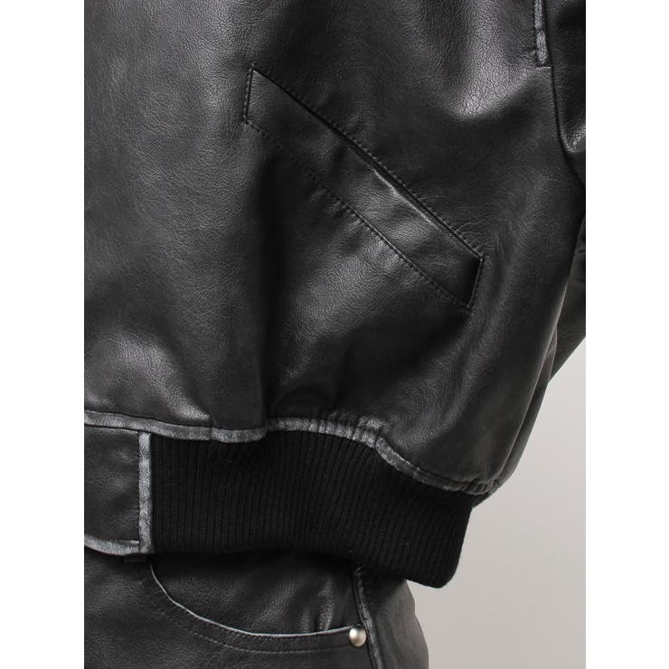 URBAN EDGEフェイクレザーユーティリティーブルゾン | GYDA | 詳細画像33 