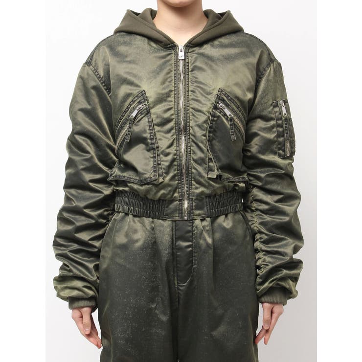 pigment processed hoodieブルゾン | GYDA | 詳細画像10 