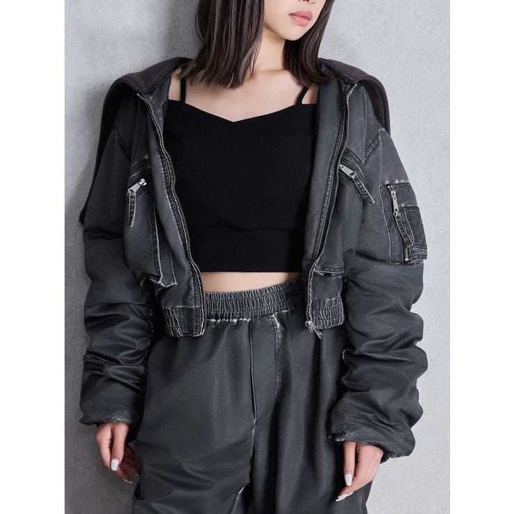 pigment processed hoodieブルゾン[品番：MKSW0066059]｜GYDA