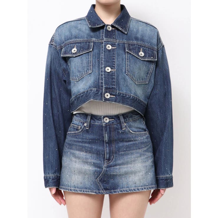 GD MOLD bijouデニムショートGジャン[品番：MKSW0067485]｜GYDA