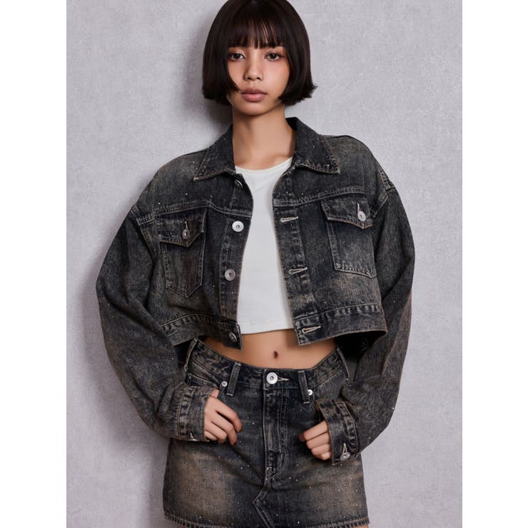 GD MOLD bijouデニムショートGジャン[品番：MKSW0067485]｜GYDA