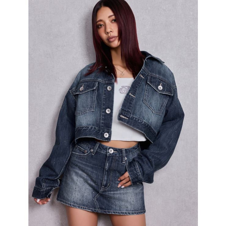 GD MOLD bijouデニムショートＧジャン | GYDA | 詳細画像7 