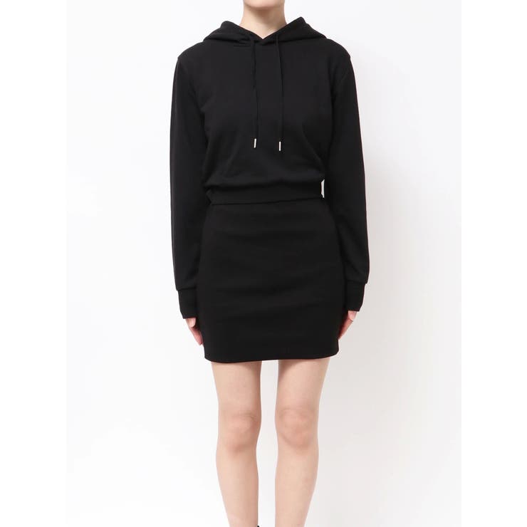 BACK OPENドッキングスウェットパーカーワンピース | GYDA | 詳細画像17 