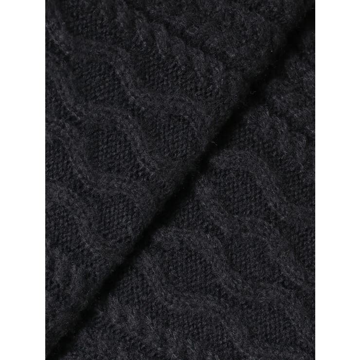 cable LOOSEニットレイヤードチュニックワンピース | GYDA | 詳細画像9 