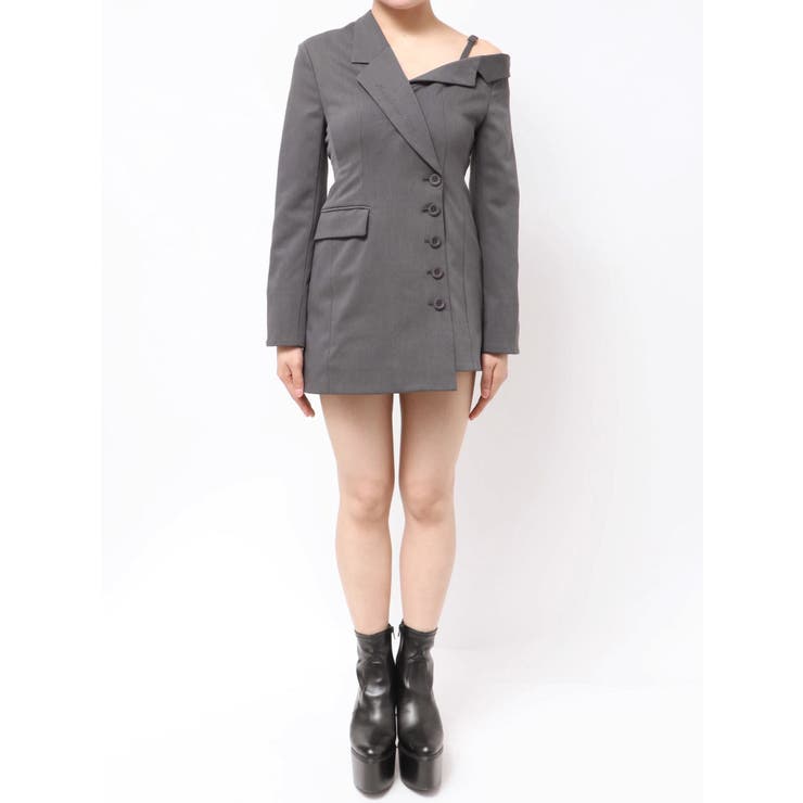 asymmetryジャケットワンピース | GYDA | 詳細画像17 