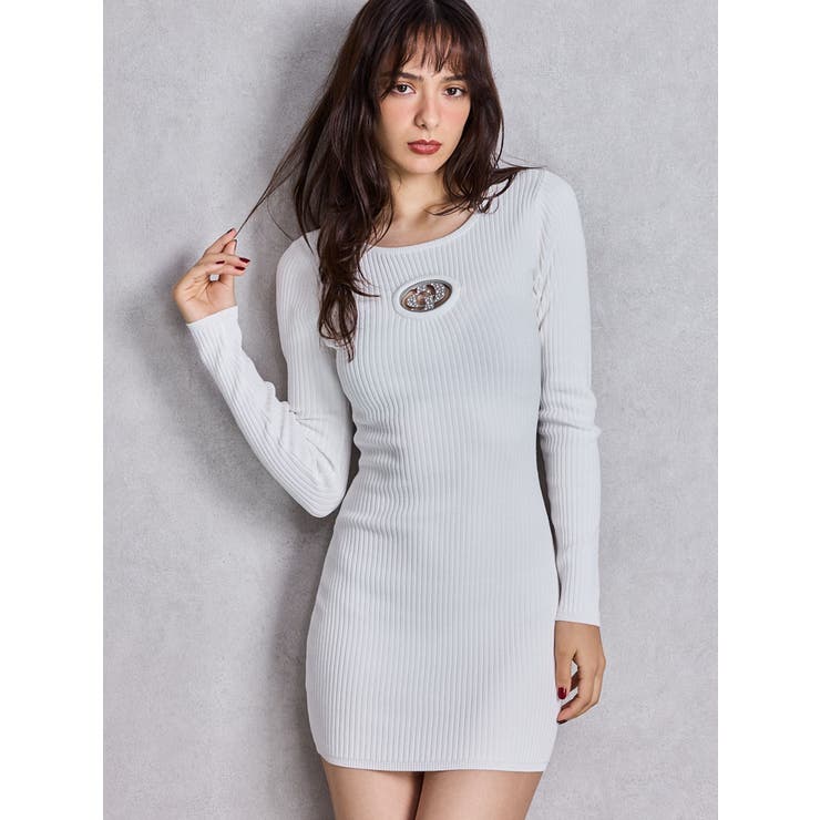 GD bijou MOLDニットワンピース[品番：MKSW0066066]｜GYDA