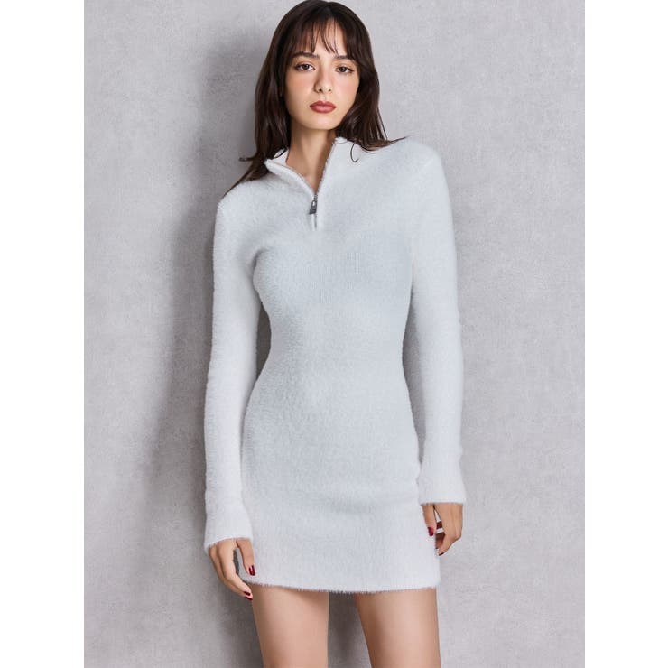 ZIPミニシャギーニットワンピース | GYDA | 詳細画像6 