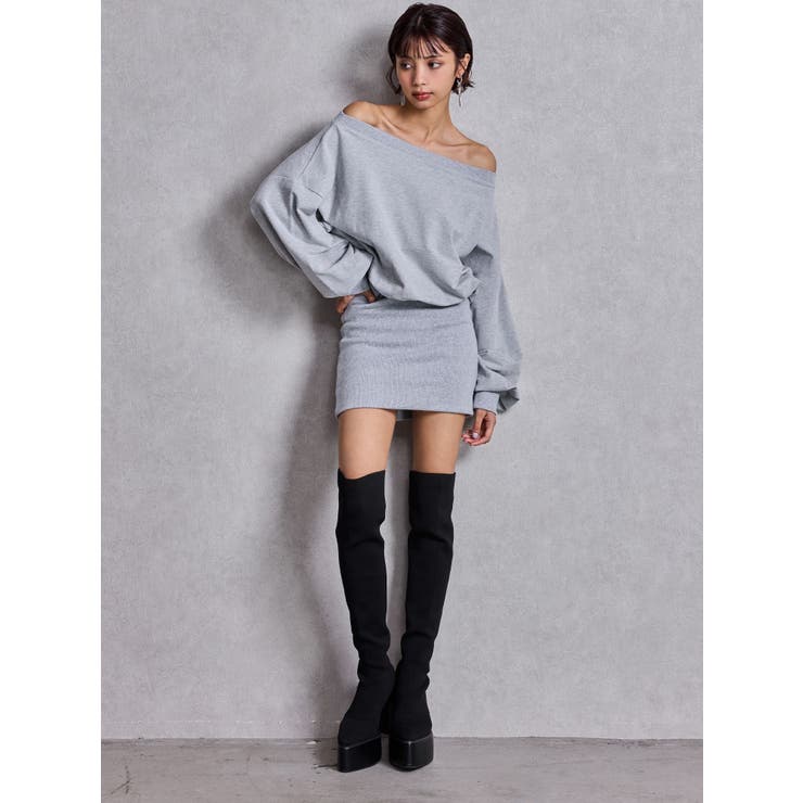 GGドッキングオフショルスウェットワンピース | GYDA | 詳細画像6 