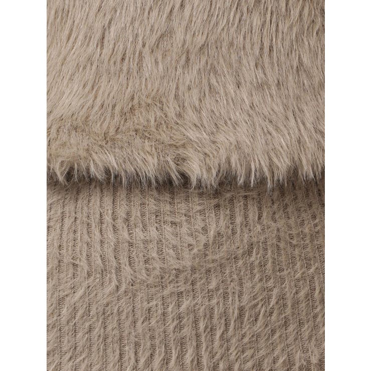 オフショルデザインシャギーニットワンピース | GYDA | 詳細画像24 