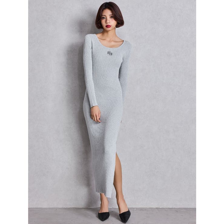 ワンピース jht セール】SIDE OPENロングニットワンピース（ワンピース）｜GYDA