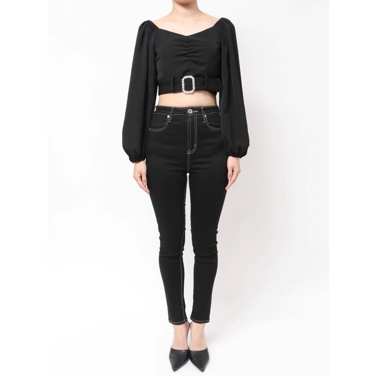 bijouバックルlong sleeveブラウス | GYDA | 詳細画像20 