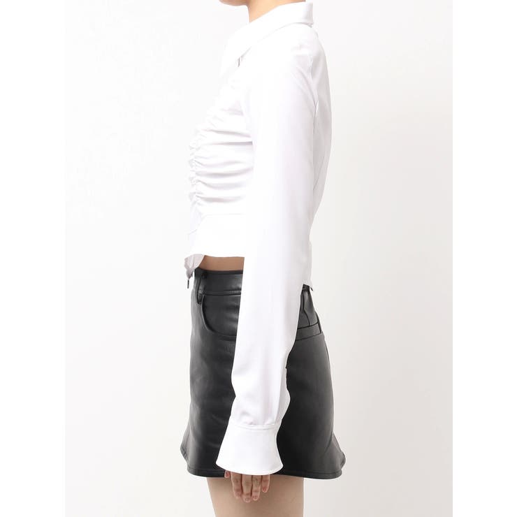 W ZIPギャザータイトシャツ | GYDA | 詳細画像14 