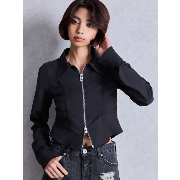 かし様 2025SS #ISSUE6 SHINYAKOZUKA ZIP SHIRT - MULTI 商品詳細
