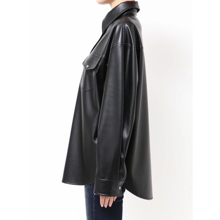 フェイクレザースタイリングシャツ | GYDA | 詳細画像12 