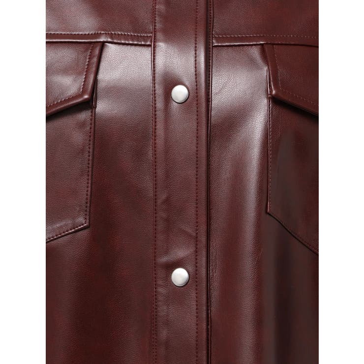 フェイクレザースタイリングシャツ | GYDA | 詳細画像20 