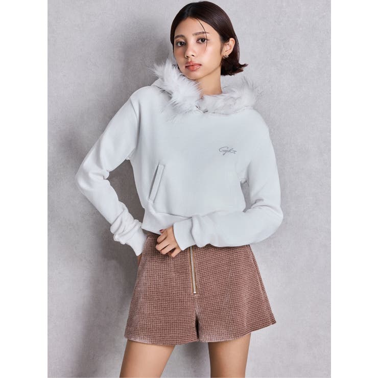 Symmetry GYDAラメコーデュロイショートパンツ | GYDA | 詳細画像7 