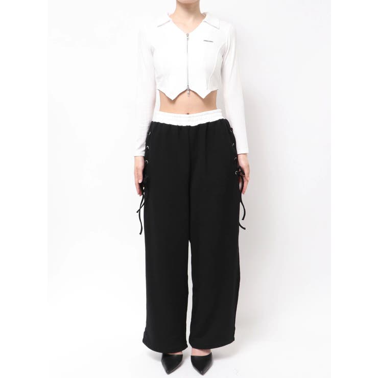 サイドレースアップカーブスウェットパンツ | GYDA | 詳細画像16 