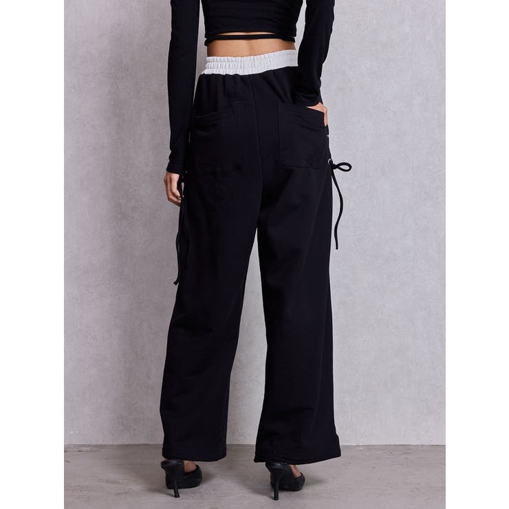 サイドレースアップカーブスウェットパンツ | GYDA | 詳細画像8 