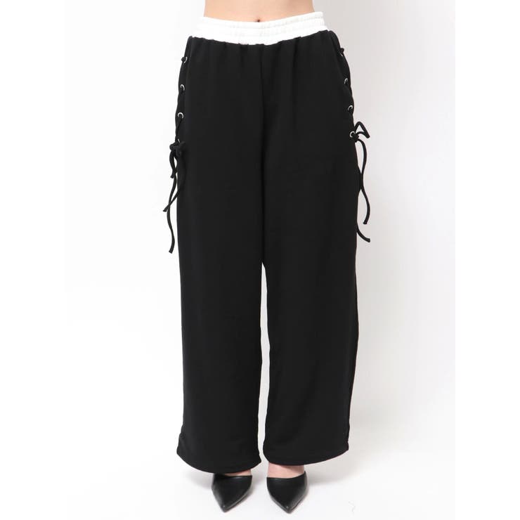 サイドレースアップカーブスウェットパンツ | GYDA | 詳細画像9 