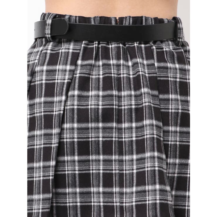 ベルトSETチェックプリーツスカートライクショートパンツ | GYDA | 詳細画像19 