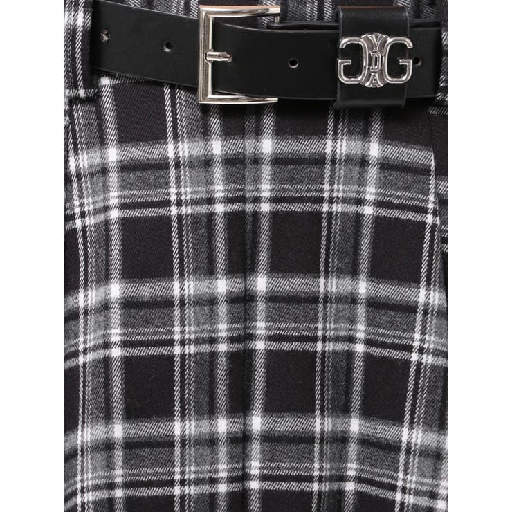 ベルトSETチェックプリーツスカートライクショートパンツ | GYDA | 詳細画像24 