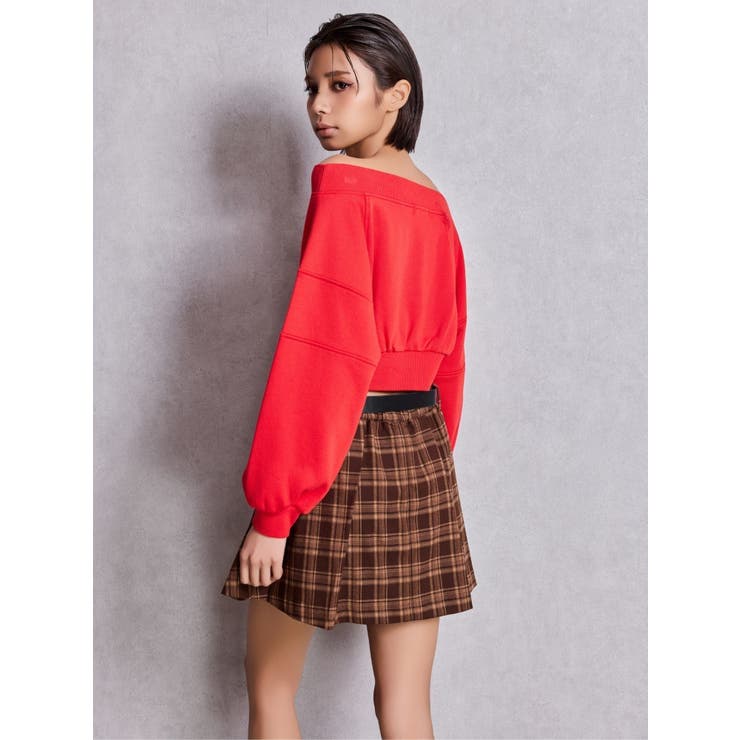 ベルトSETチェックプリーツスカートライクショートパンツ | GYDA | 詳細画像8 