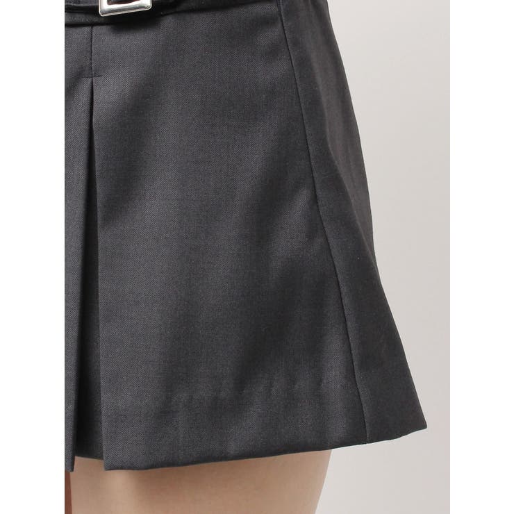 belt designプリーツスカートライクショートパンツ | GYDA | 詳細画像25 