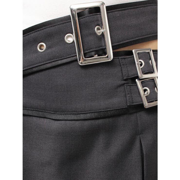 belt designプリーツスカートライクショートパンツ | GYDA | 詳細画像29 