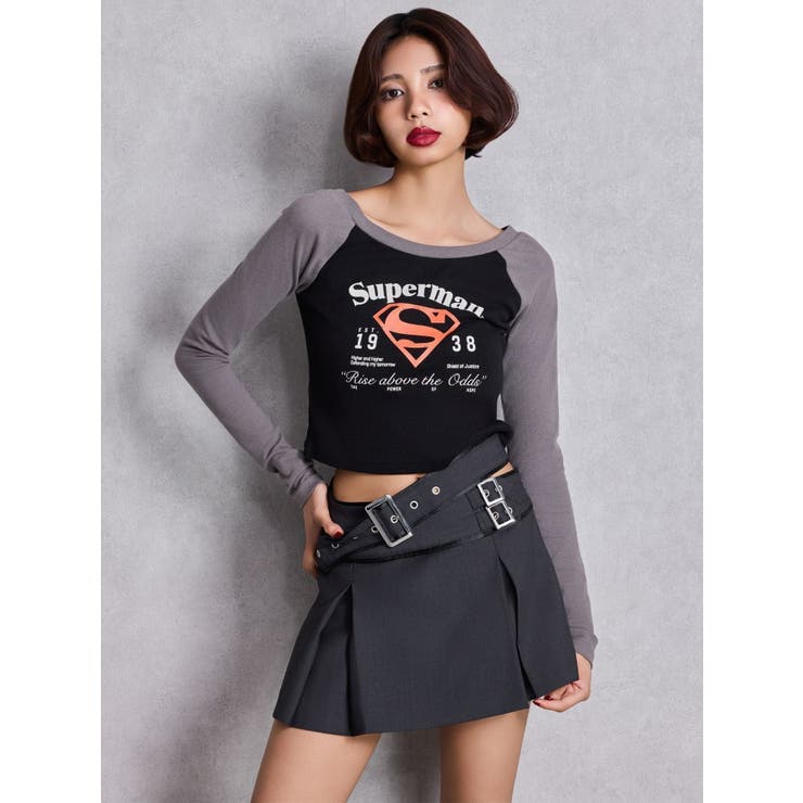 belt designプリーツスカートライクショートパンツ | GYDA | 詳細画像3 