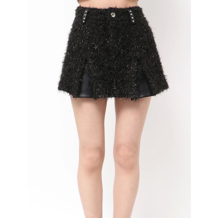 ショートパンツ キュロット スカート　GREED ラメ　ツイード ショートパンツ ツイード ワイド キュロット 大人可愛い 全4色