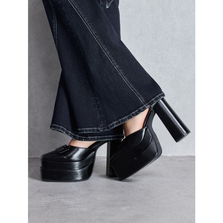 GGアンクルストラップチャンキーヒールパンプス | GYDA | 詳細画像5 