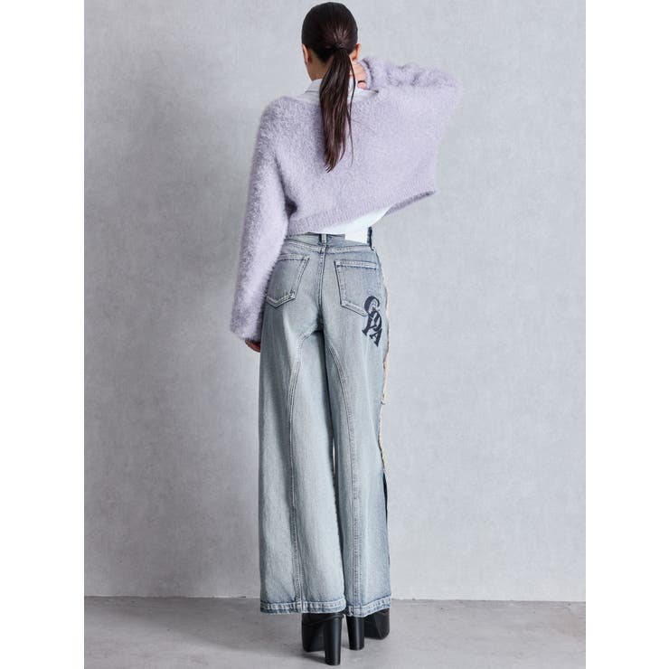 ハイウエストside slit GYDAワイドデニムパンツ | GYDA | 詳細画像10 