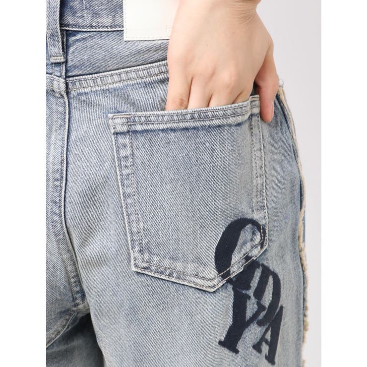 ハイウエストside slit GYDAワイドデニムパンツ | GYDA | 詳細画像24 