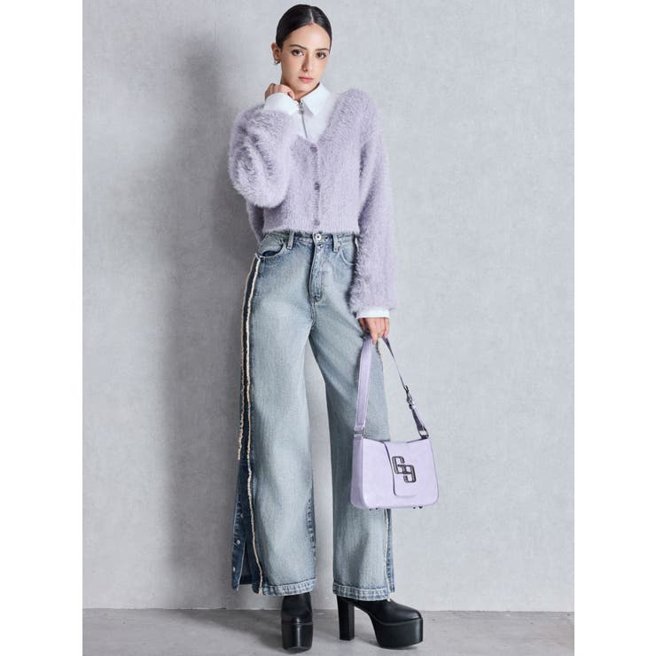 ハイウエストside slit GYDAワイドデニムパンツ | GYDA | 詳細画像9 