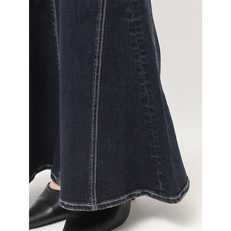 ハイウエストボタンBACKレースアップフレアデニムパンツ | GYDA | 詳細画像25 