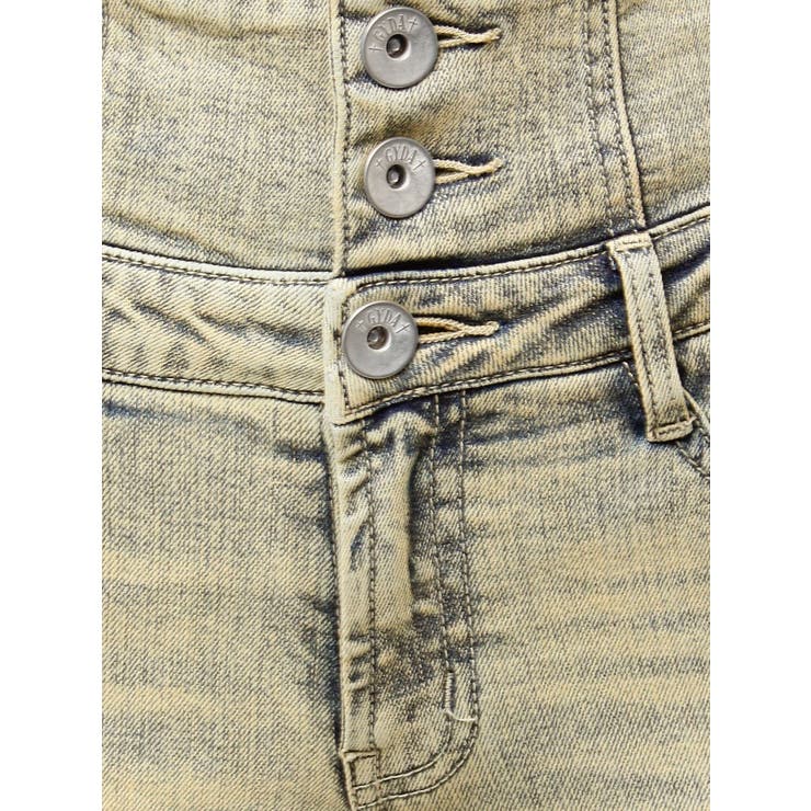 ハイウエストボタンBACKレースアップフレアデニムパンツ | GYDA | 詳細画像28 