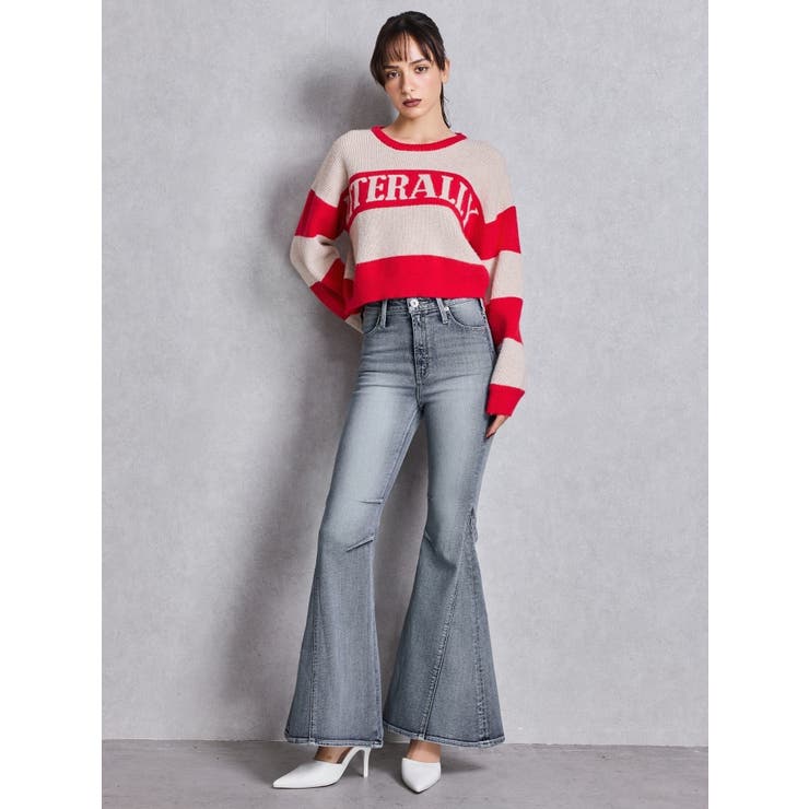 ハイウエストleg lengthフレアデニムパンツ | GYDA | 詳細画像14 