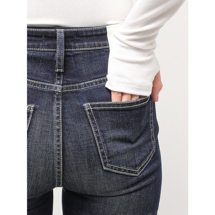ハイウエストleg lengthフレアデニムパンツ[品番：MKSW0066512
