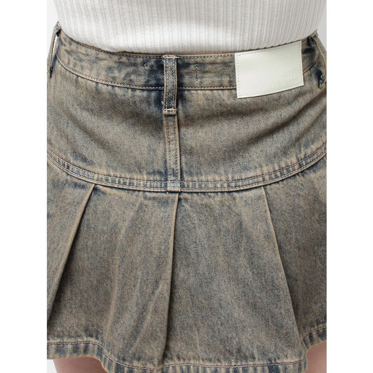 ハイウエストGG POKETプリーツデニムスカートライクショートパンツ | GYDA | 詳細画像19 
