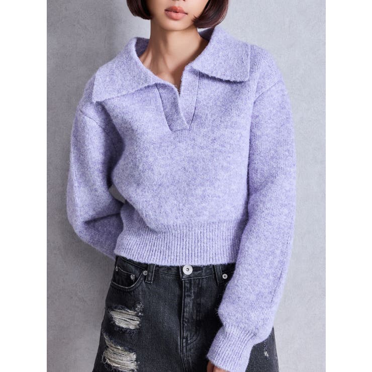 パープル | skipperニットトップス | GYDA