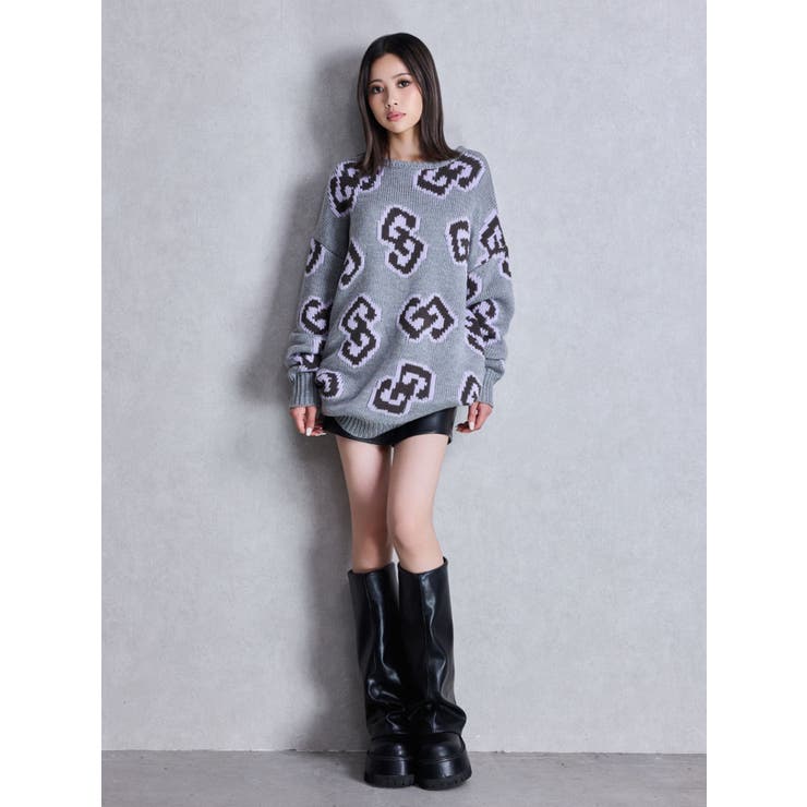 GG FRAMEニットトップス | GYDA | 詳細画像20 