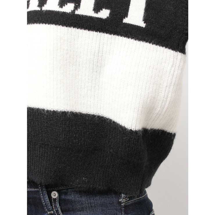 LITERALLYボーダーショートニットトップス | GYDA | 詳細画像20 