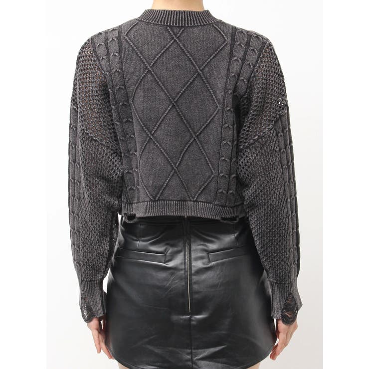 GYDA damage processing ニットトップス | GYDA | 詳細画像16 