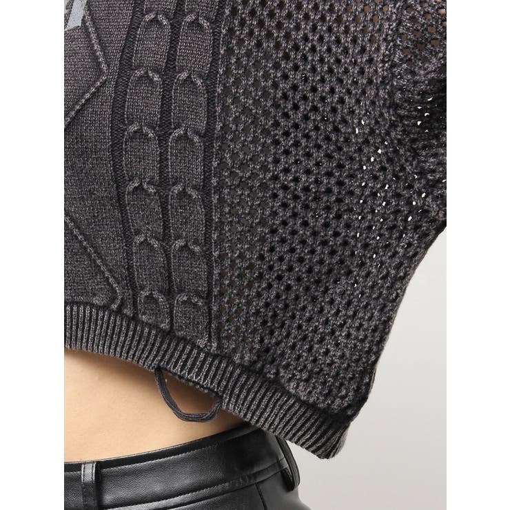 新品未使用タグ付きGYDAニットトップス GYDA GG PATTERN ニットトップス（オフホワイト） -ファッション