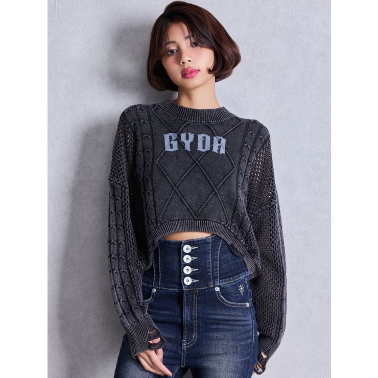 トップス Da Symmetry GYDAサイドオープントップス[品番：MKSW0062779]｜GYDA