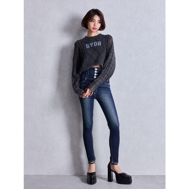 GYDA damage processing ニットトップス | GYDA | 詳細画像5 